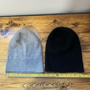100% Cashmere Uniqlo Beanies